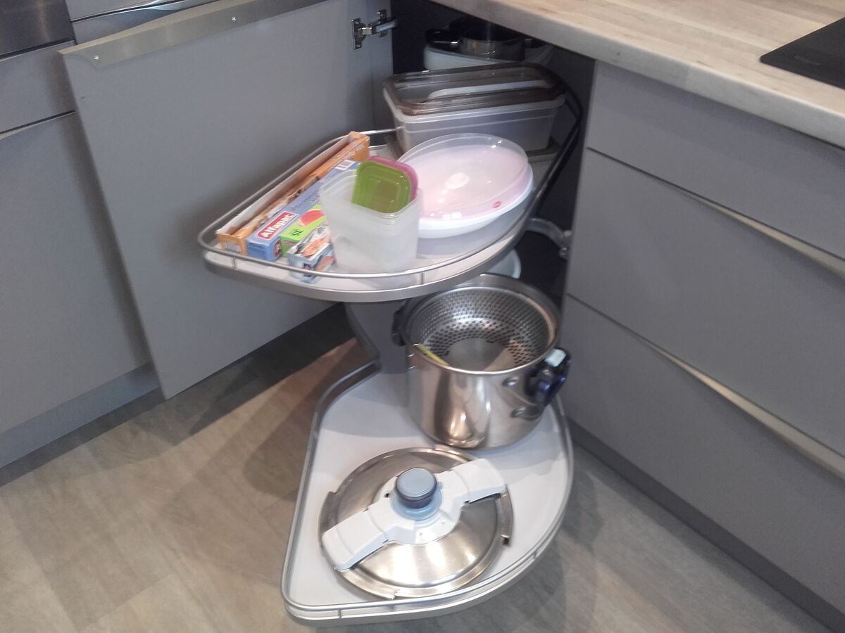 Cuisine avant-après sur mesure Trend + Gris minéral