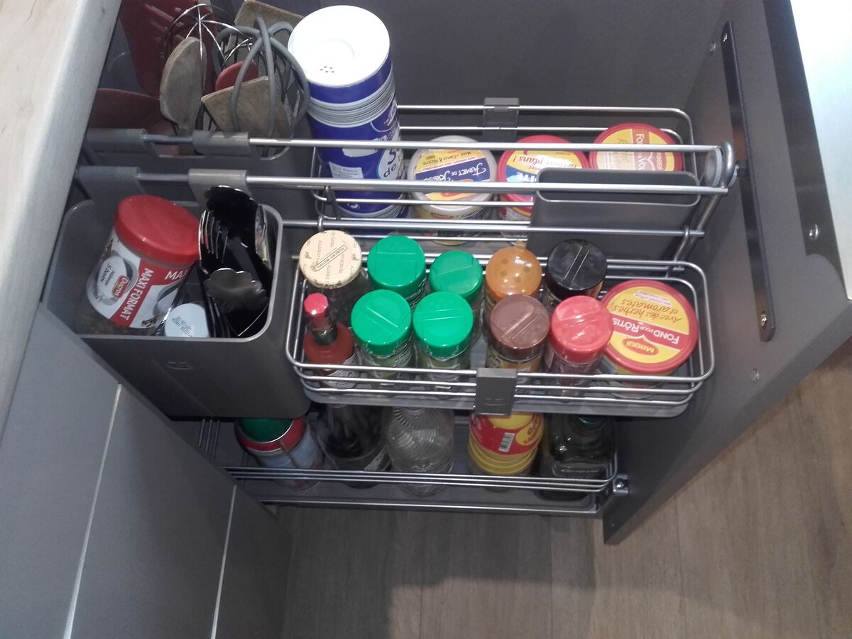 Cuisine avant-après sur mesure Trend + Gris minéral