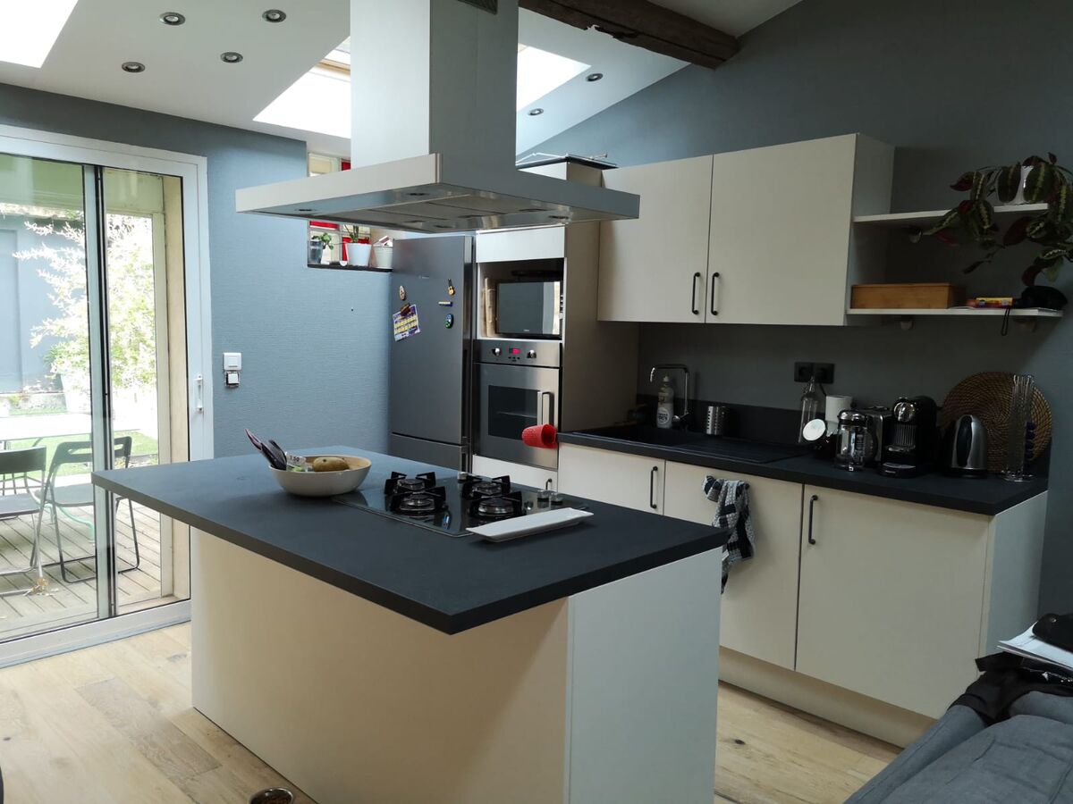 Rénovation cuisine équipée sur mesure Vega Prem's Pannacotta Mat