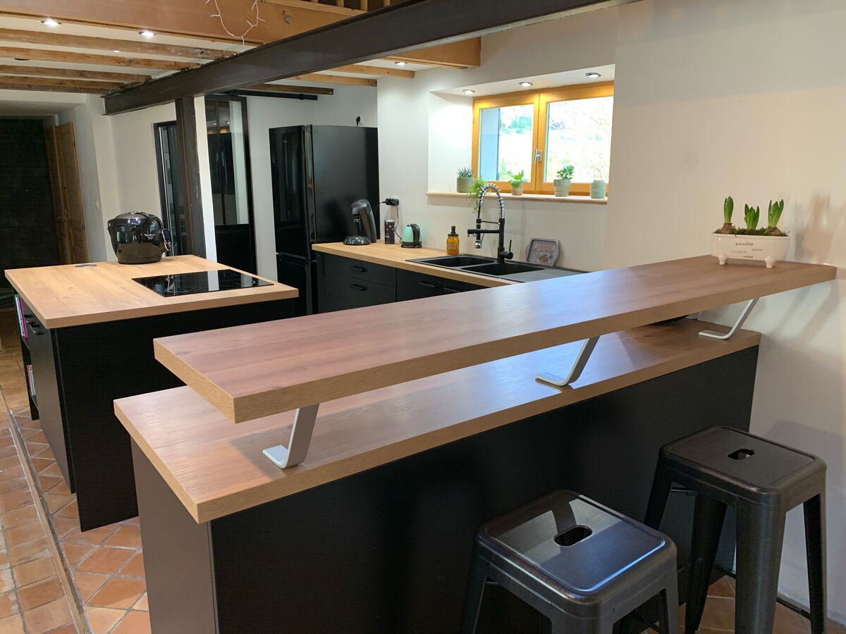 Cuisine avant-après sur mesure Vega Prem's Black