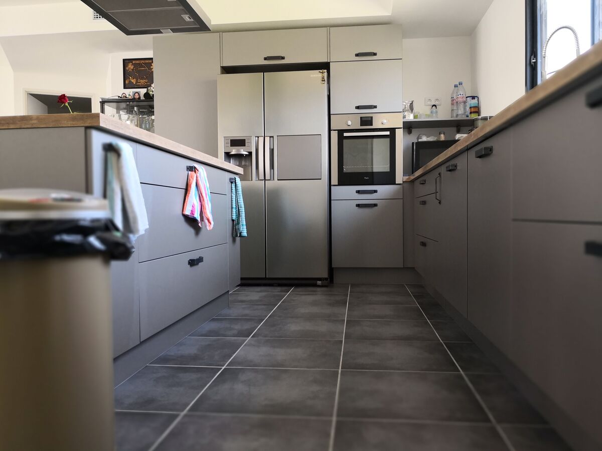 Cuisine avant-après sur mesure Trend Quartz Métal