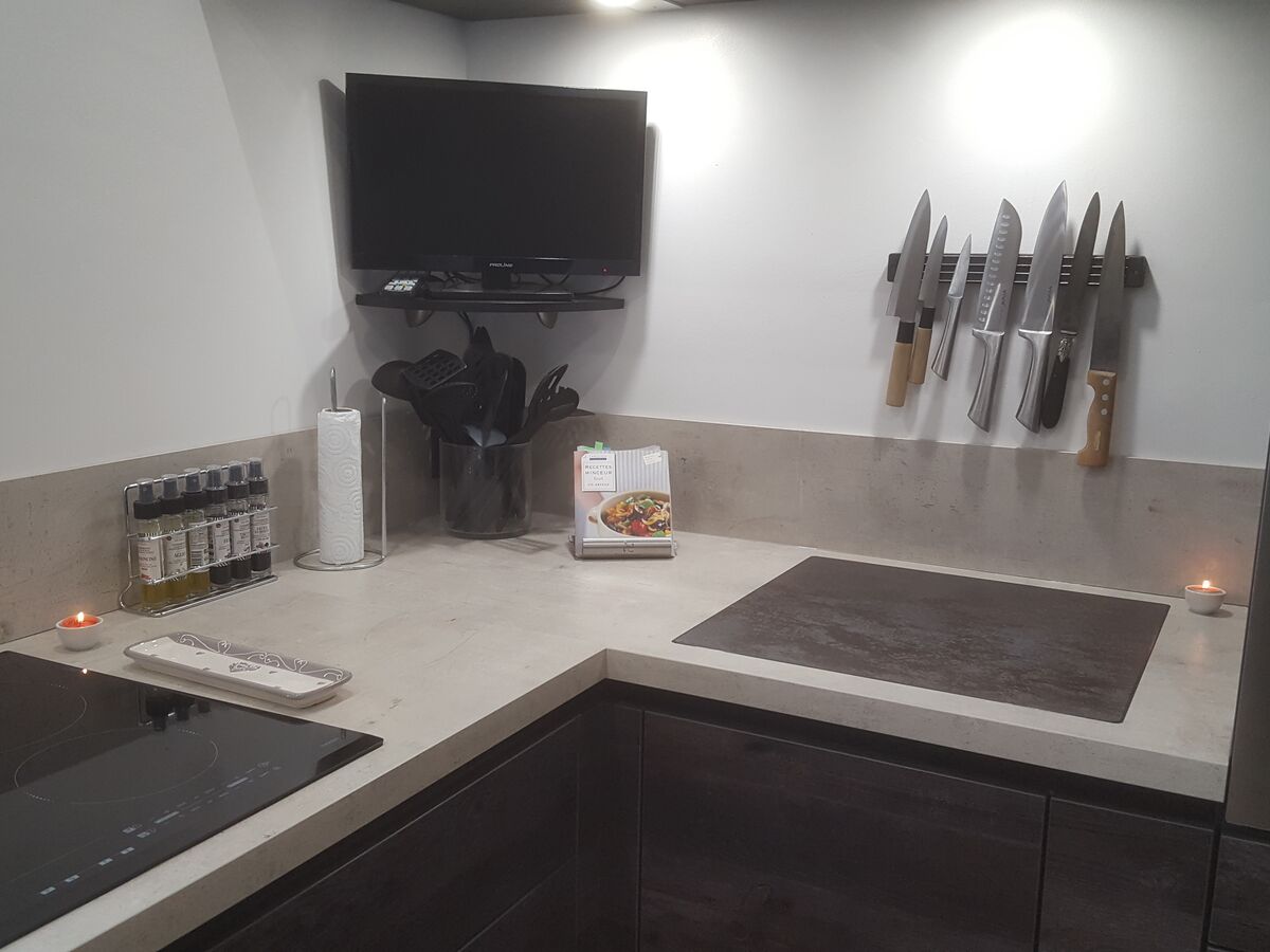 Cuisine avant-après sur mesure E Trend Woody Dark