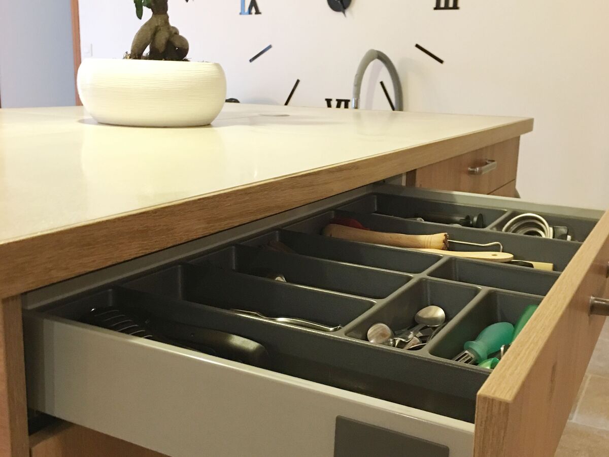 Cuisine avant-après sur mesure Trend Chene Honey