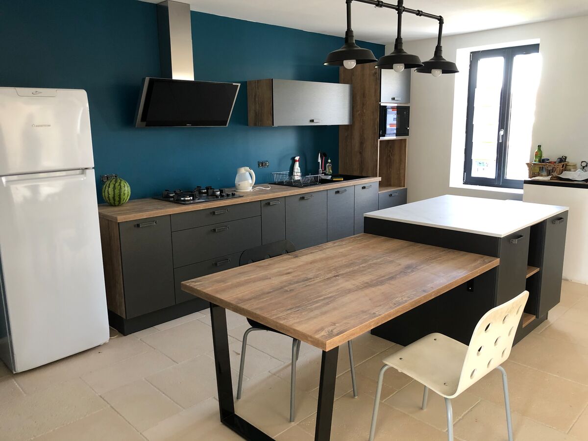Rénovation cuisine équipée sur mesure Label Métal Brossé