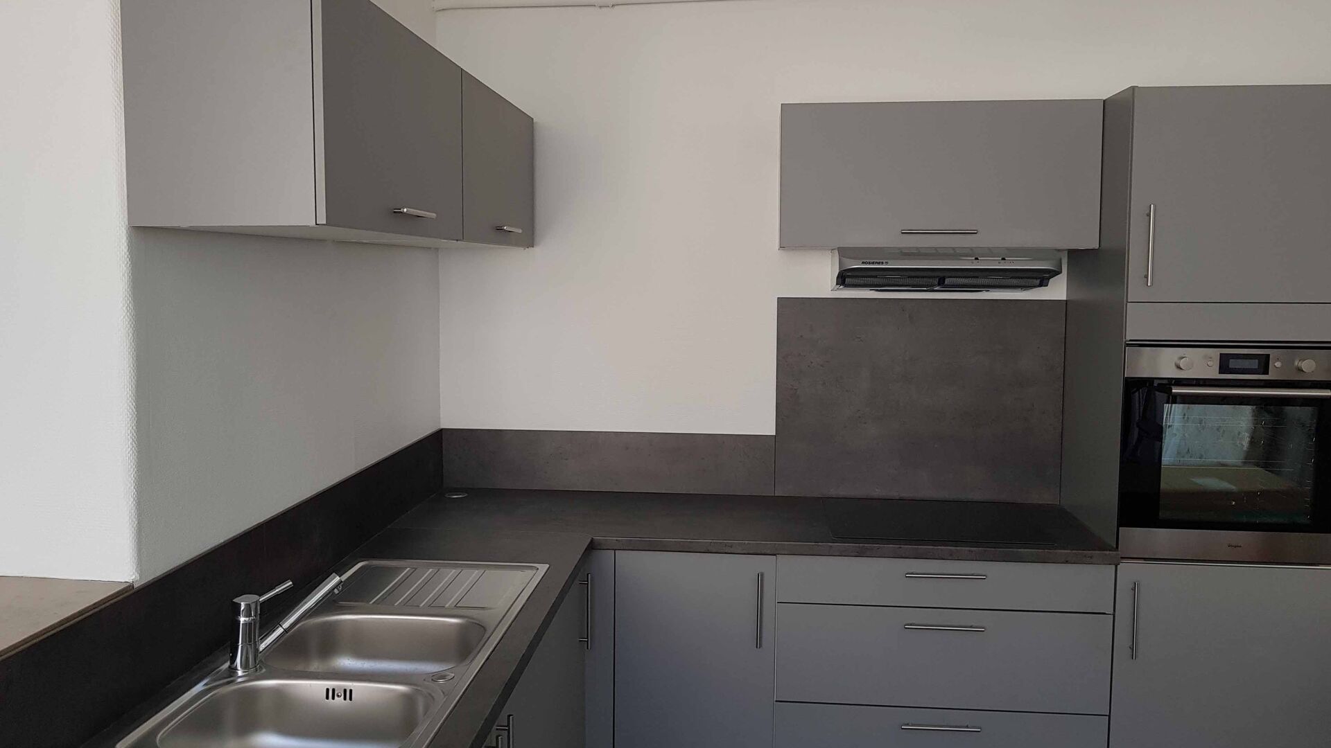 Cuisine équipée sur mesure Vega Prem'S Gris minéral