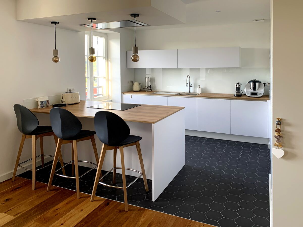 Rénovation cuisine équipée sur mesure E Touch Blanc Brillant