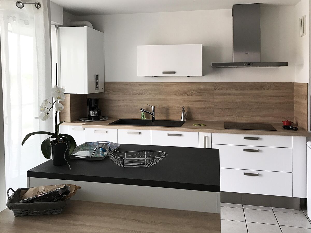 Cuisine équipée sur mesure Petilla Blanc brillant