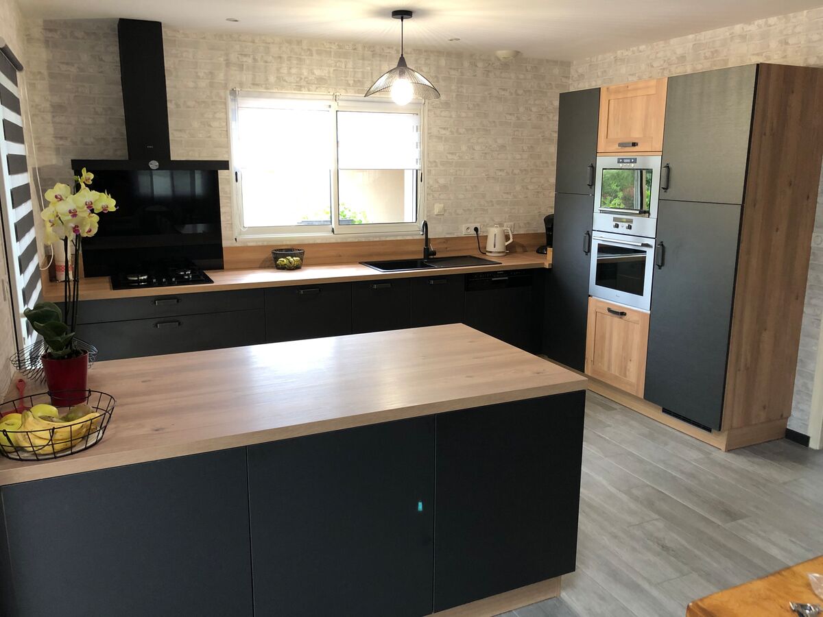 Cuisine équipée sur mesure Label Métal Brossé