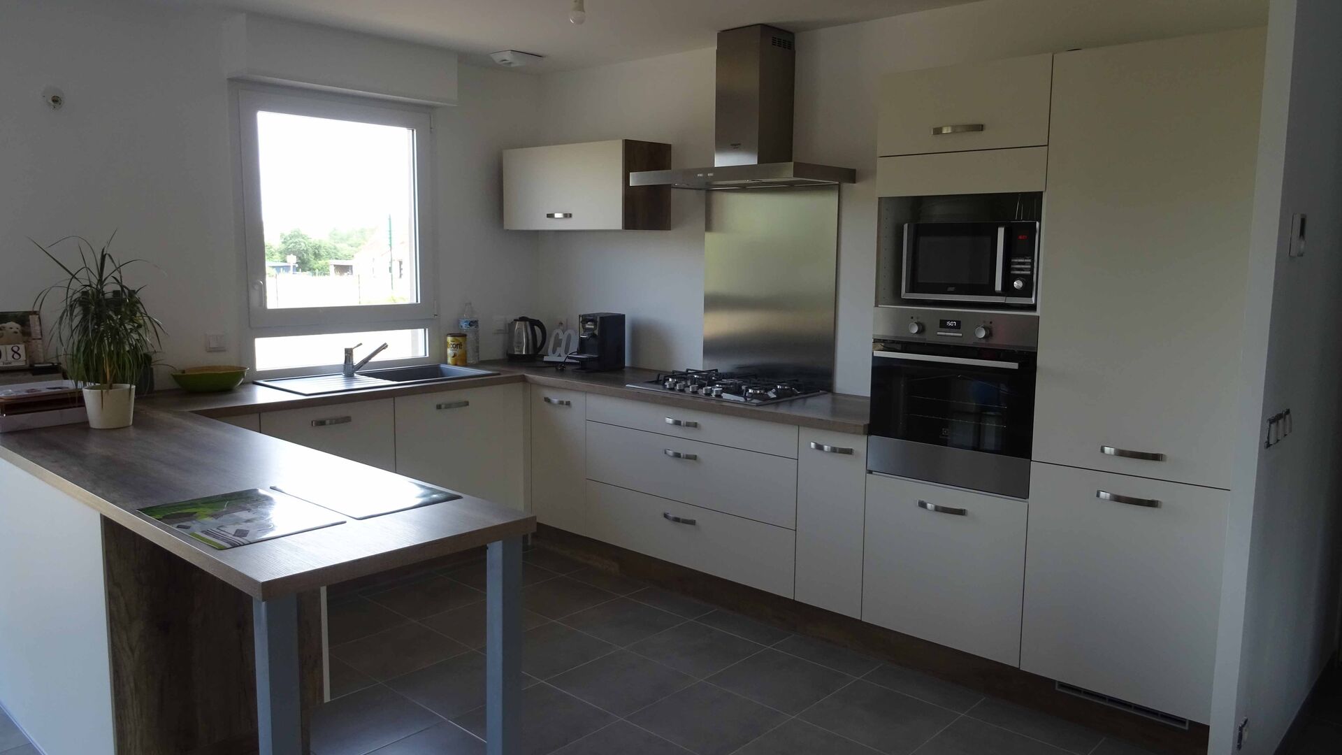 Cuisine équipée sur mesure Vega Prem'S Pannacotta mat