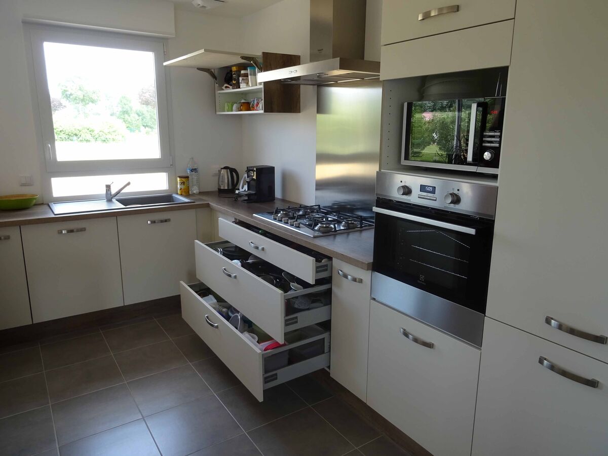 Rénovation cuisine sur mesure Vega Prem'S Pannacotta mat