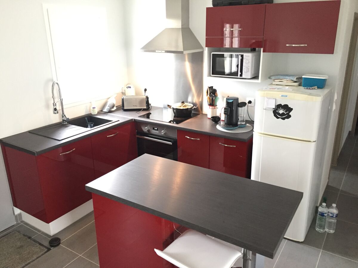 Rénovation cuisine sur mesure Light + Rouge Majestic Brillant