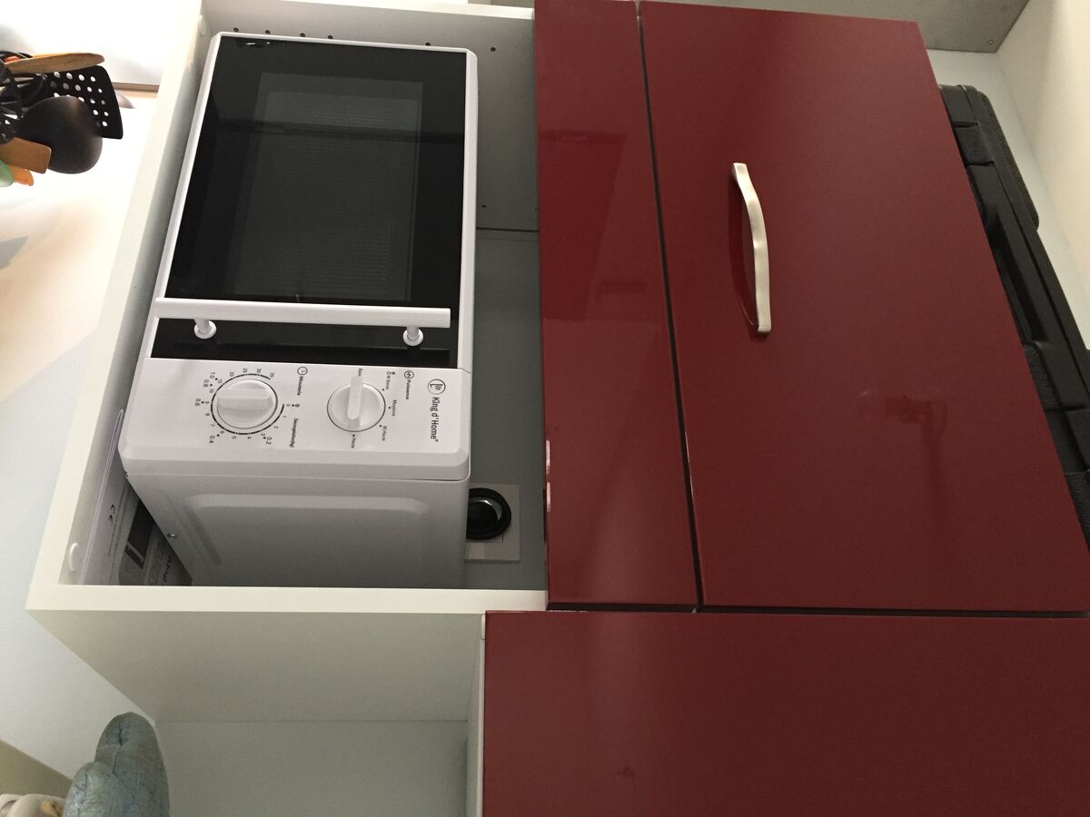 Cuisine avant-après sur mesure Light + Rouge Majestic Brillant