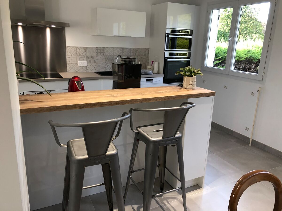 Cuisine avant-après sur mesure Light Blanc Brillant