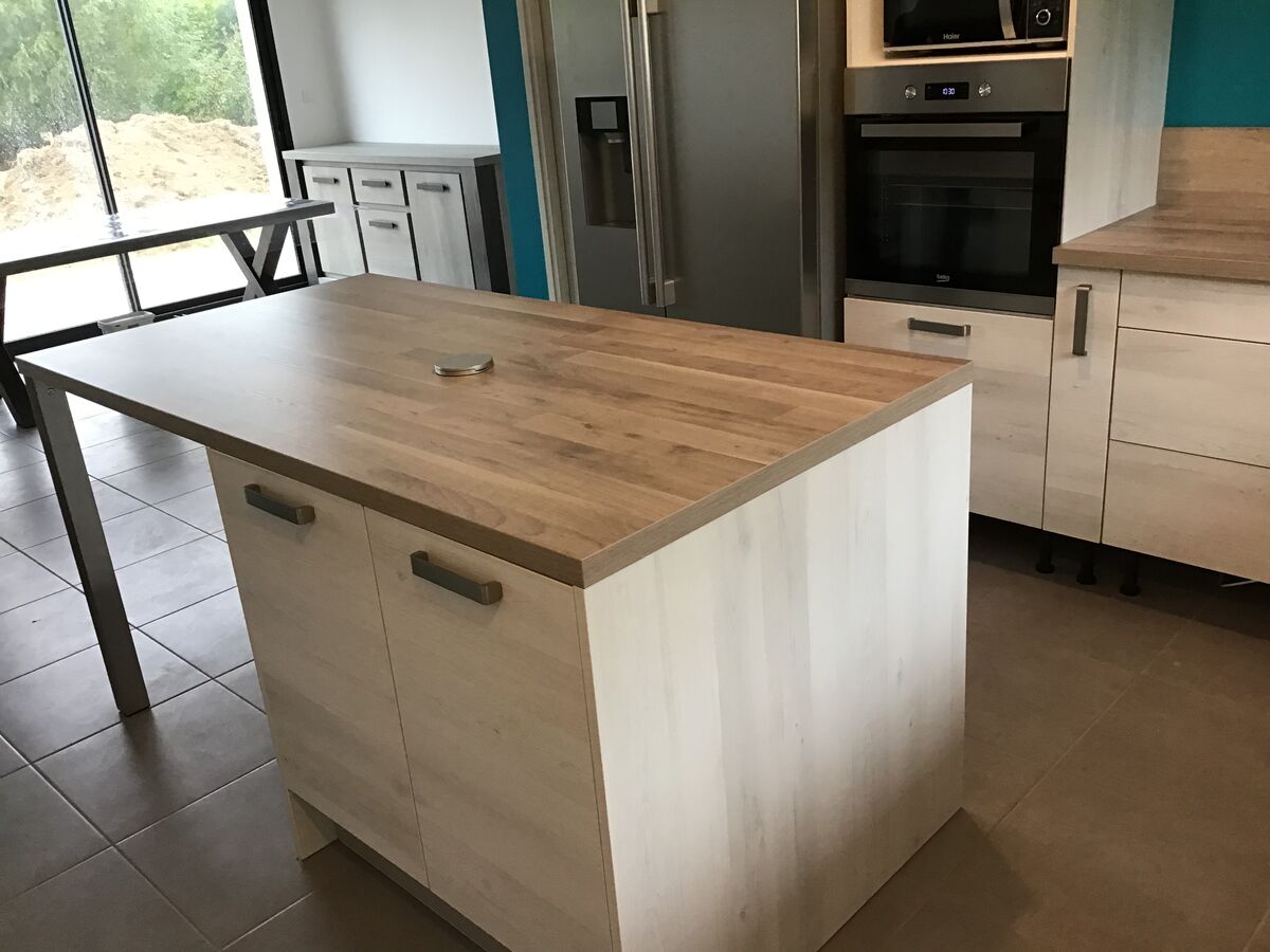 Rénovation cuisine équipée sur mesure Vega Artic Wood