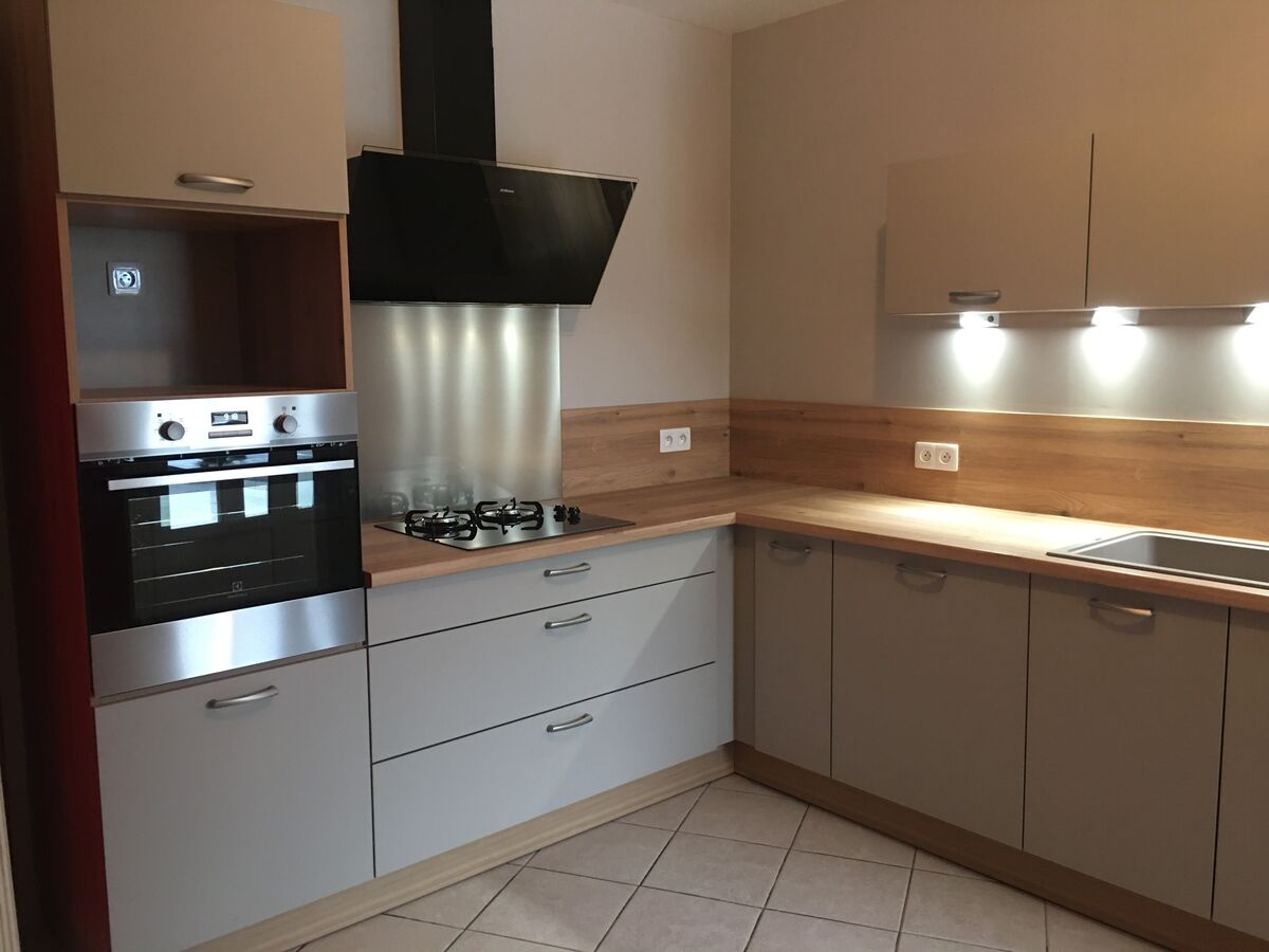 Cuisine avant-après sur mesure Trend Taupe Mat