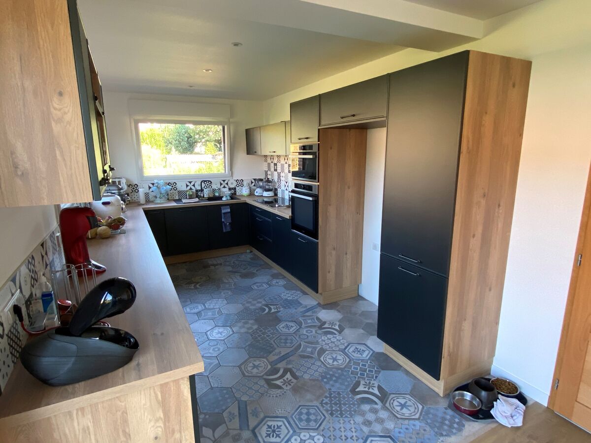 Rénovation cuisine équipée sur mesure Square Laqué Métal