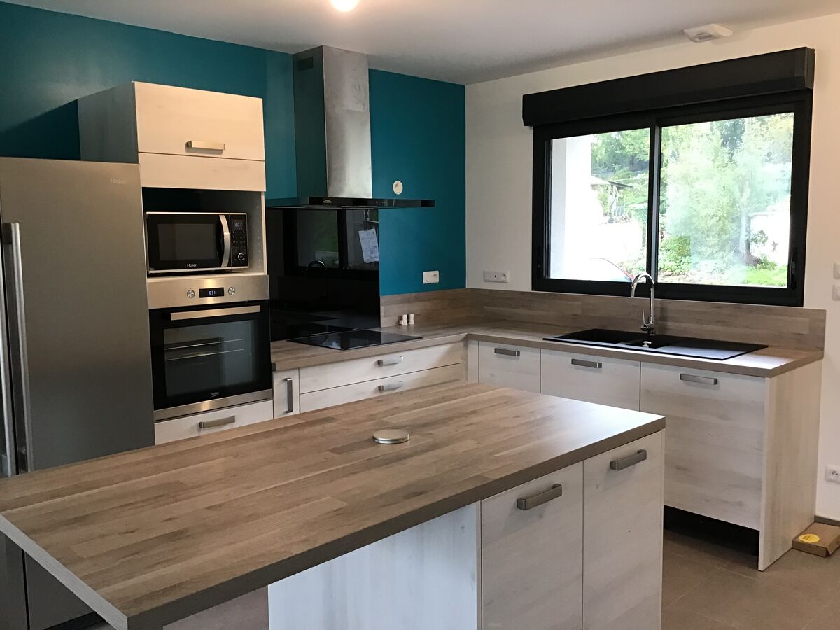 Cuisine avant-après sur mesure Vega Artic Wood