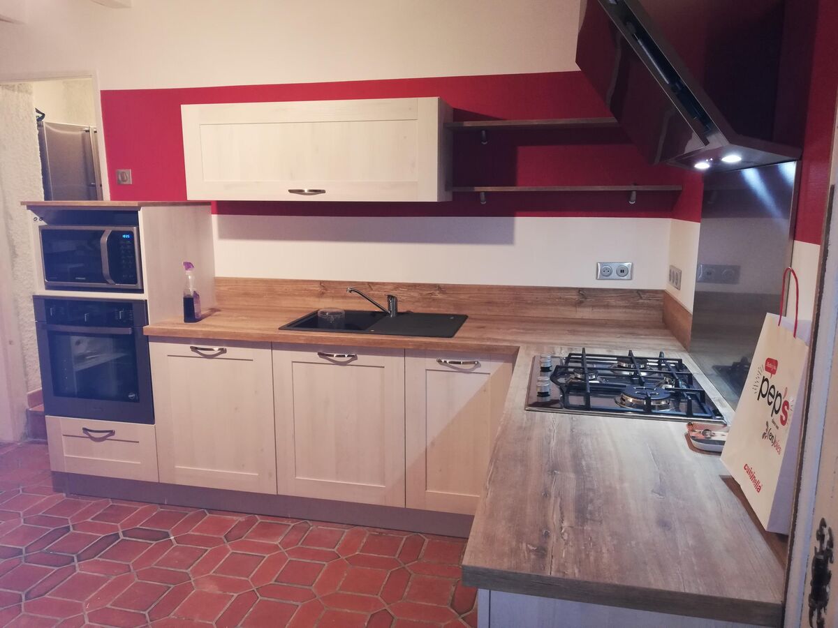 Rénovation cuisine équipée sur mesure Trend Cube Artic Wood