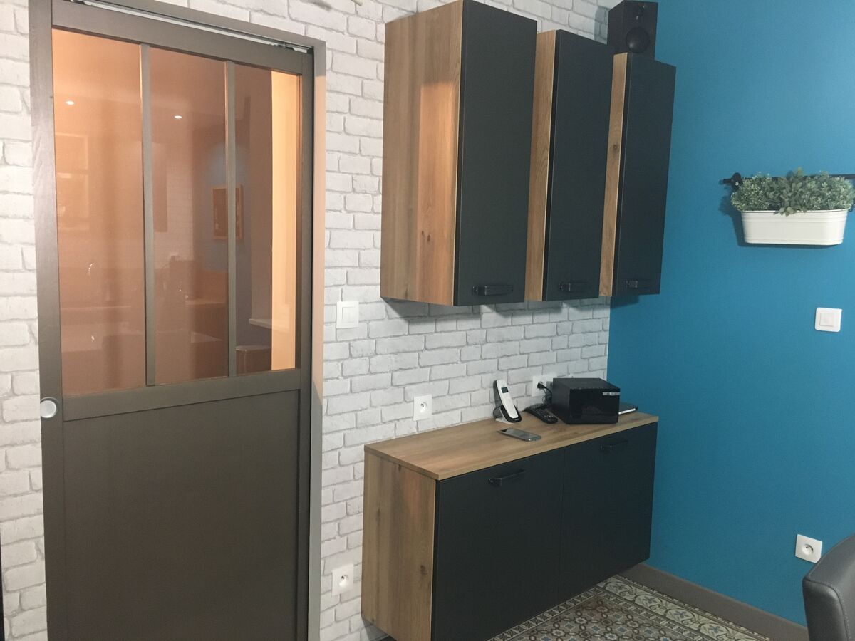 Rénovation cuisine équipée sur mesure Label Métal brossé