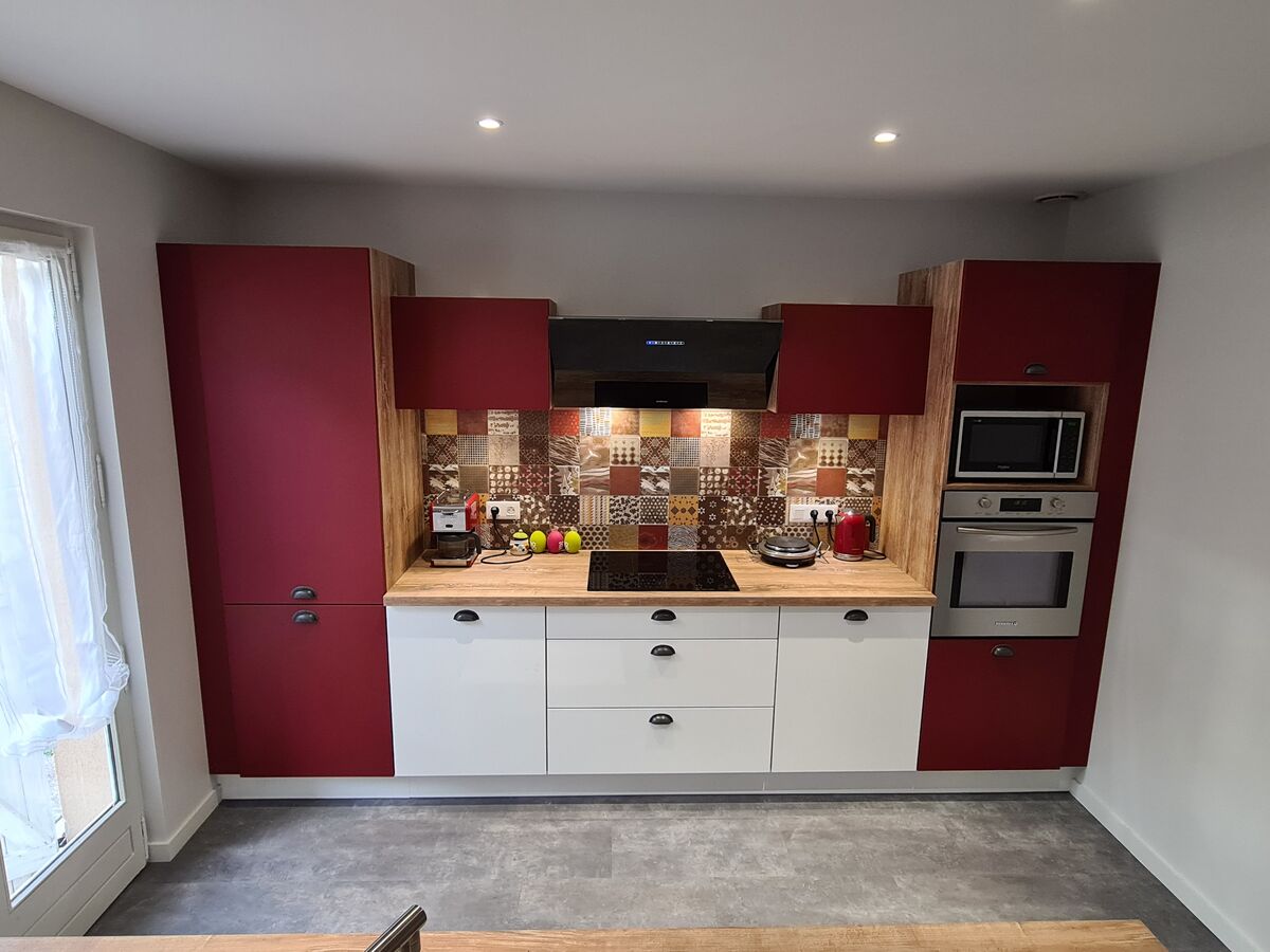 Rénovation cuisine équipée sur mesure Light Blanc Brillant