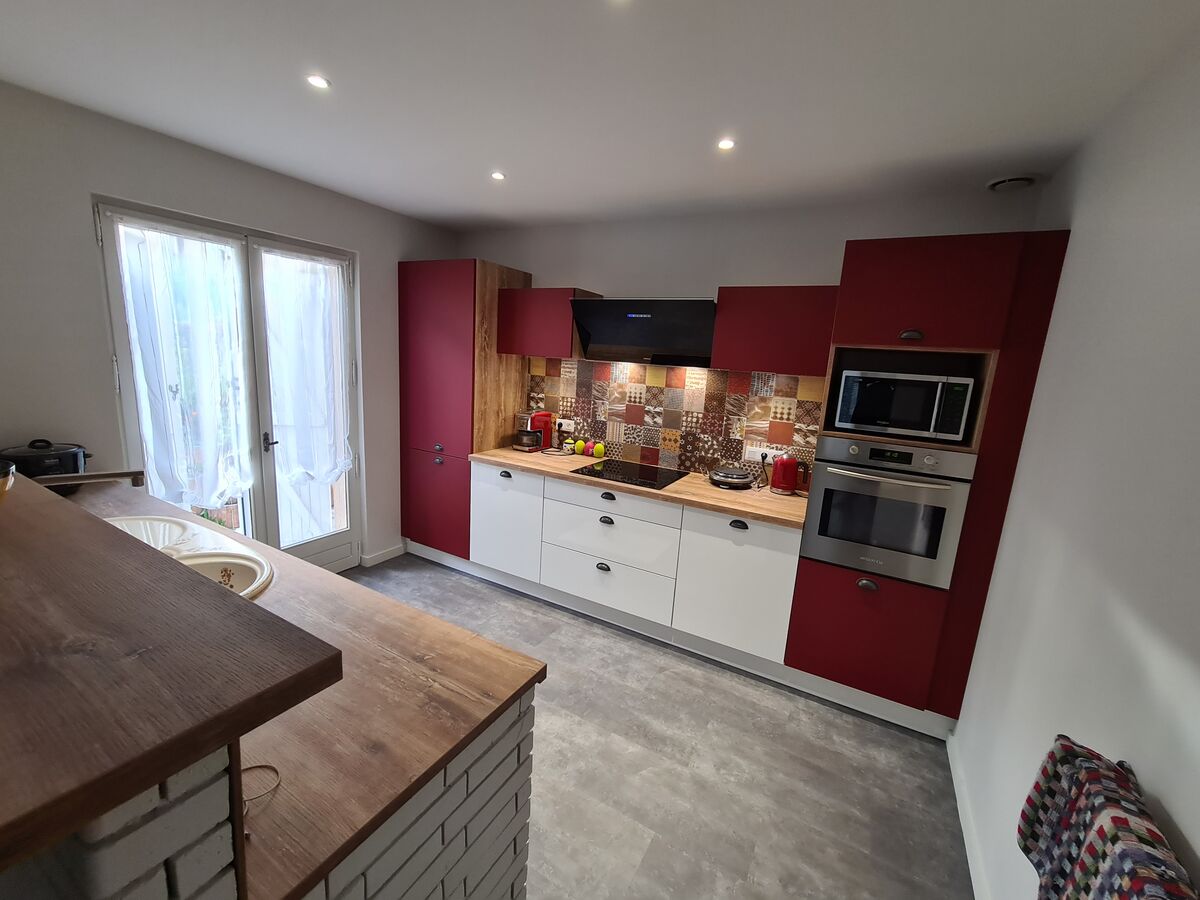 Cuisine avant-après sur mesure Light Blanc Brillant