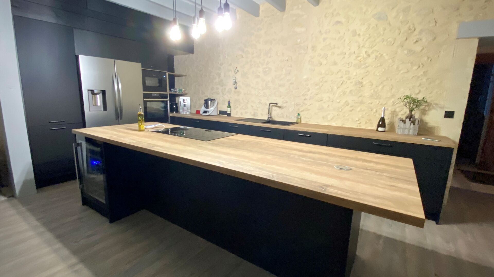 Cuisine équipée sur mesure Pearl Noir Pearl