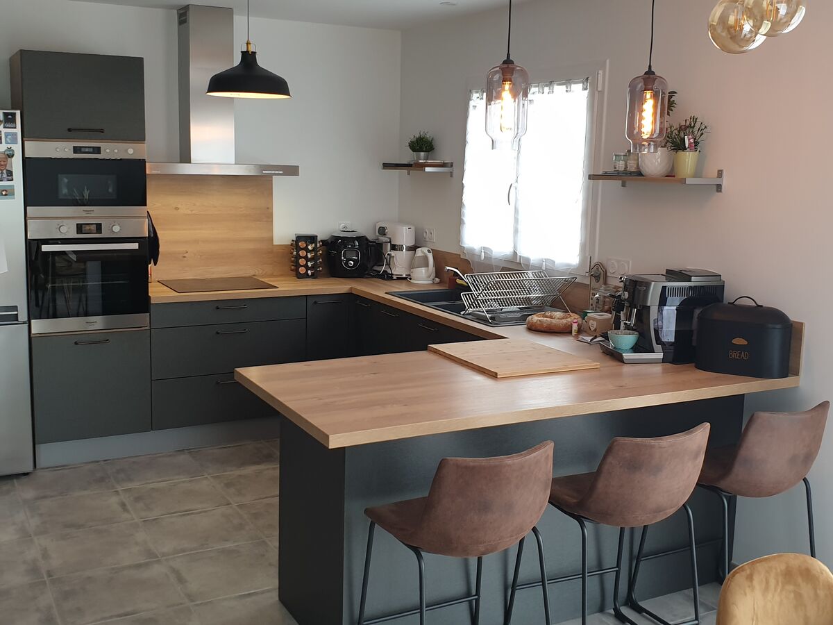 Cuisine équipée sur mesure Label Métal Brossé