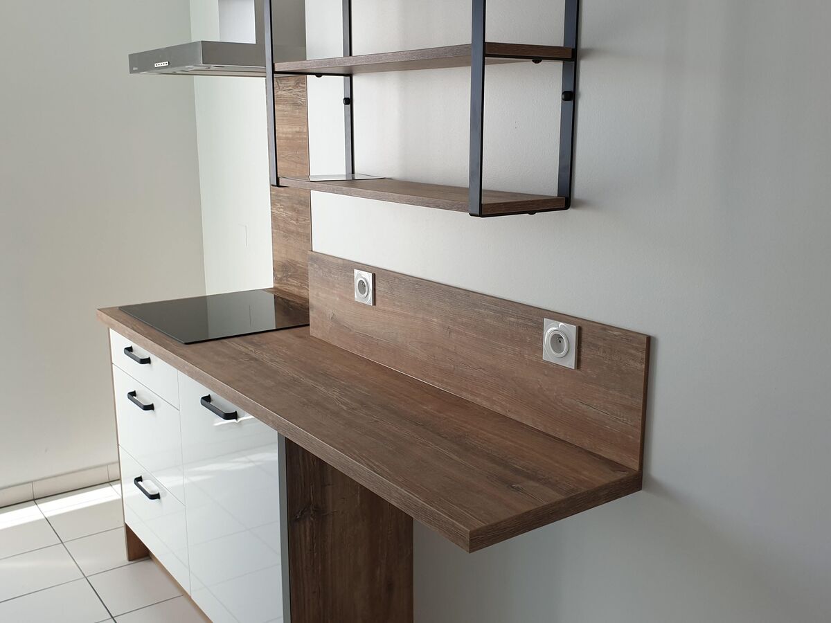 Rénovation cuisine équipée sur mesure Light Blanc Brillant