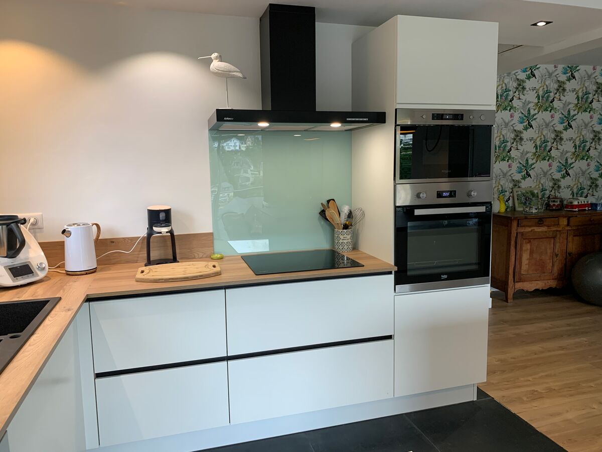 Cuisine avant-après sur mesure Color Laqué Blanc