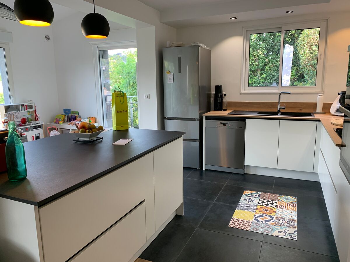 Cuisine avant-après sur mesure Color Laqué Blanc