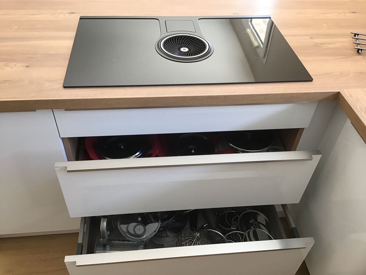 Cuisine avant-après sur mesure Light Blanc Brillant