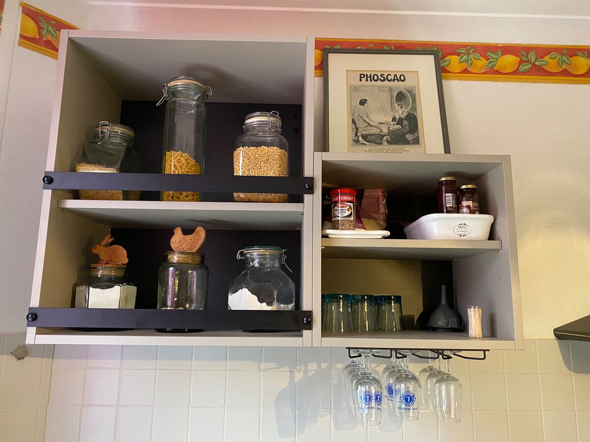 Cuisine avant-après sur mesure Trend Taupe Mat