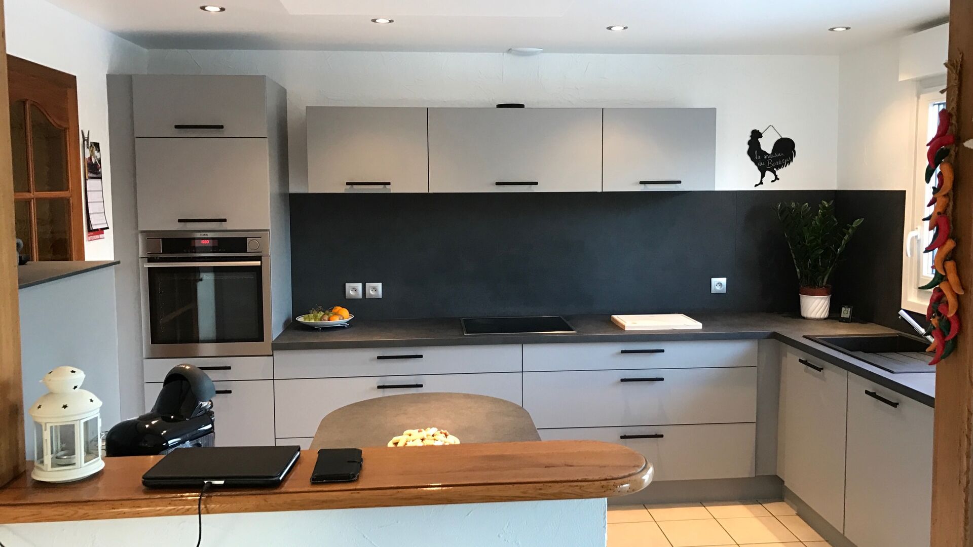 Cuisine équipée sur mesure Trend + Gris minéral