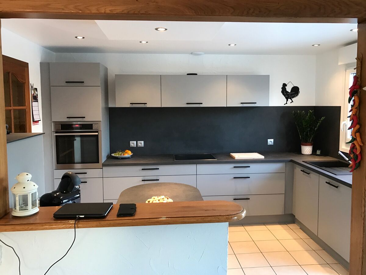 Cuisine équipée sur mesure Trend + Gris minéral