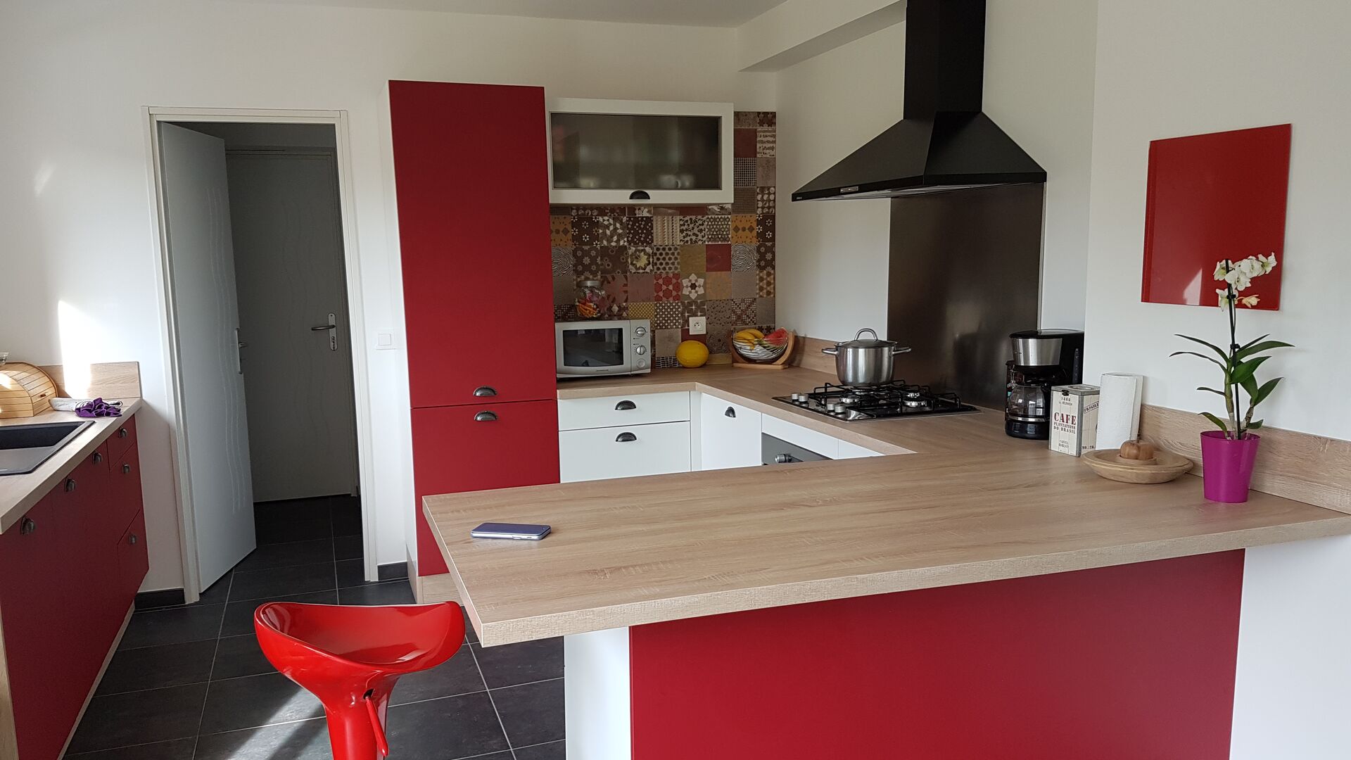 Cuisine équipée sur mesure Vega Prem's Blanc mat