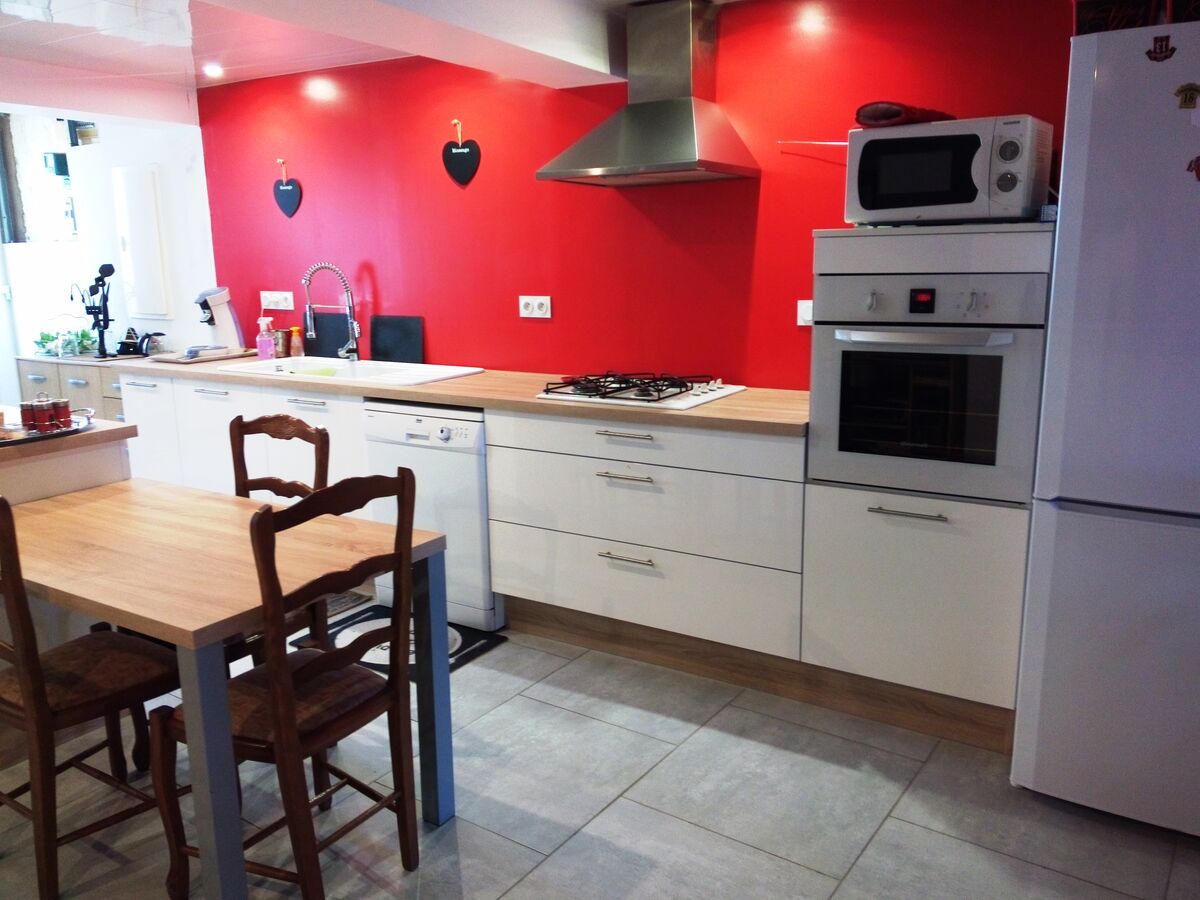 Cuisine avant-après sur mesure Petilla Blanc brillant