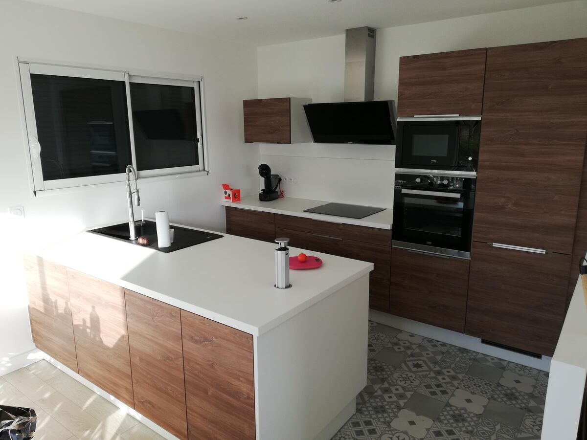 Rénovation cuisine équipée sur mesure Trend Osani Oak