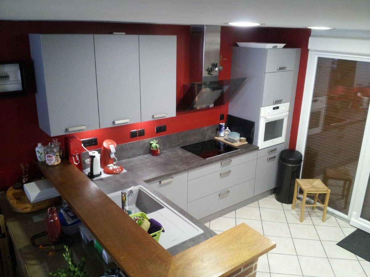 Cuisine équipée sur mesure Trend + Gris minéral