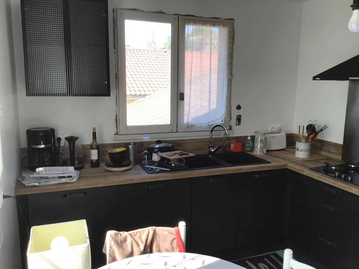 Rénovation cuisine équipée sur mesure Vista Métal Brossé