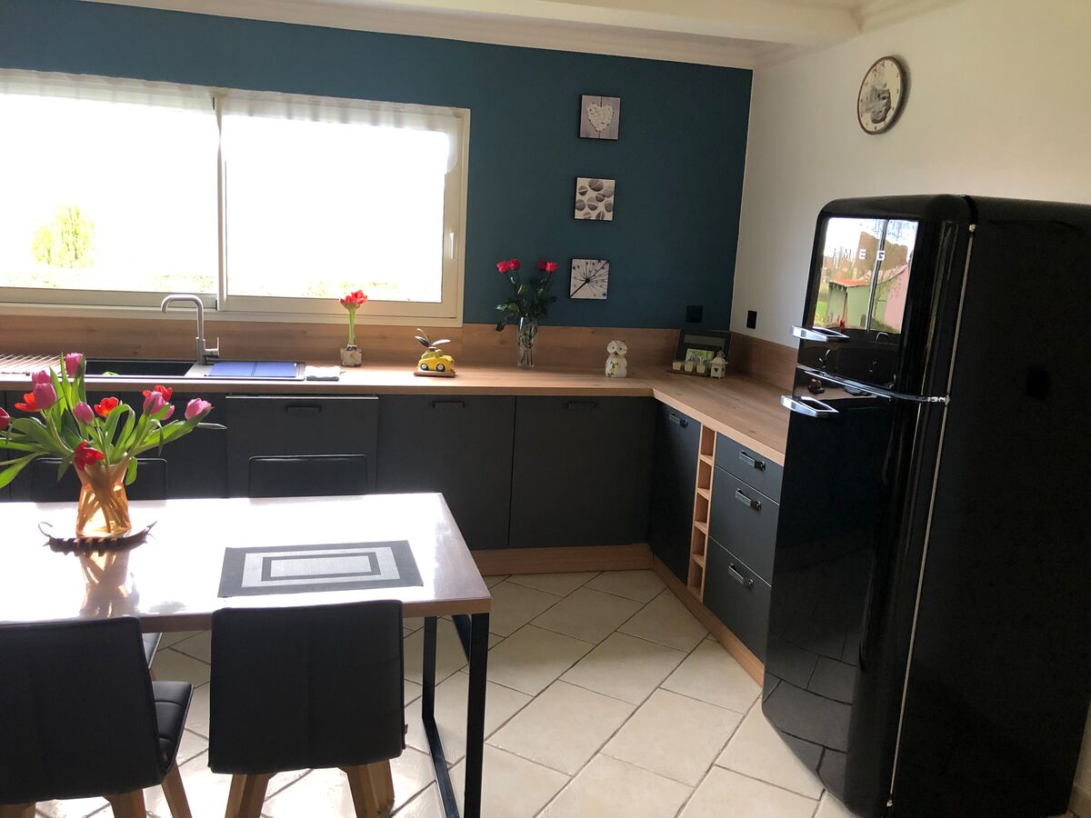 Rénovation cuisine équipée sur mesure Label Métal Brossé