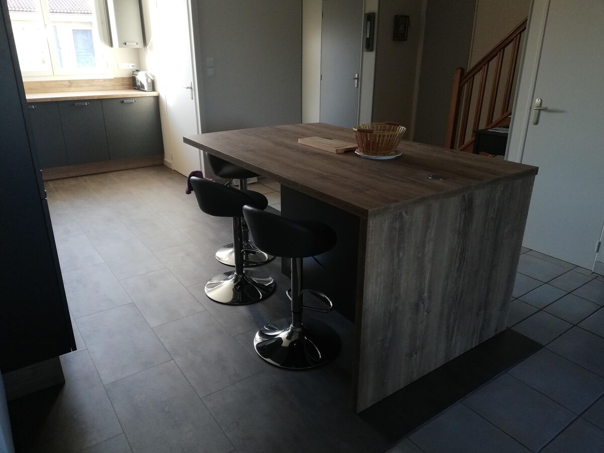 Rénovation cuisine équipée sur mesure Label Métal Brossé