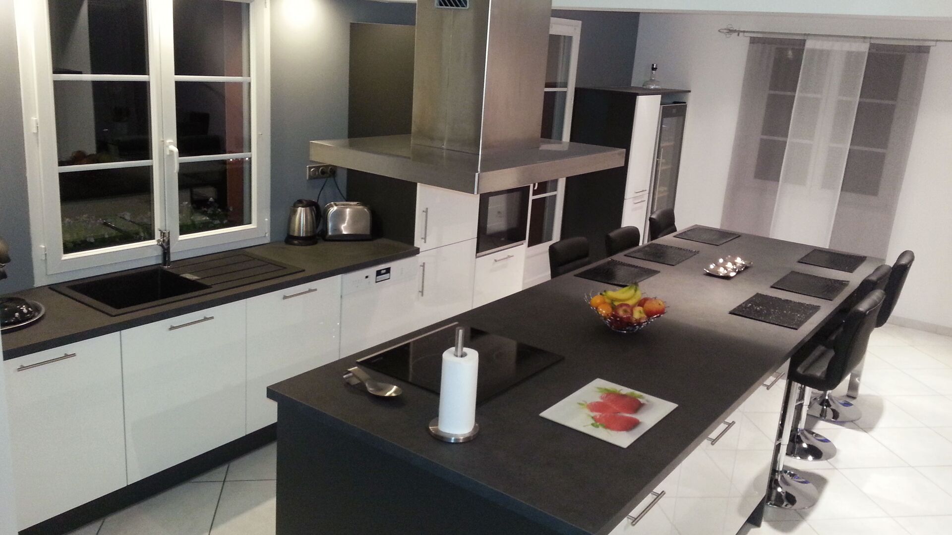 Cuisine équipée sur mesure Light Blanc brillant