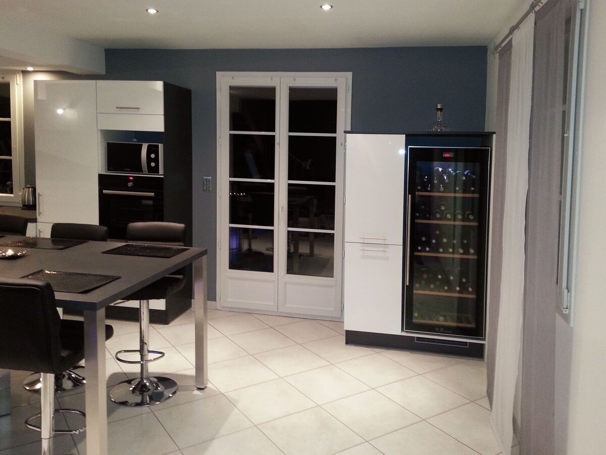 Cuisine avant-après sur mesure Light Blanc brillant