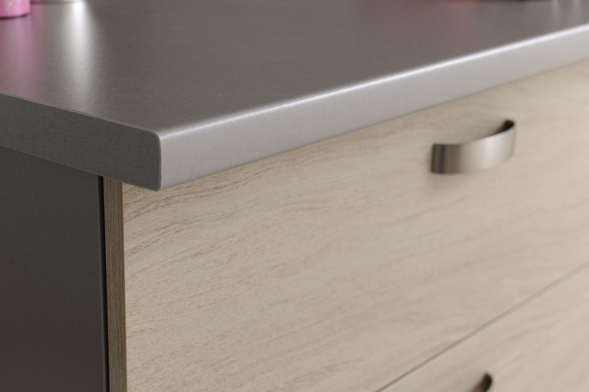 Plan de travail arrondi postformé