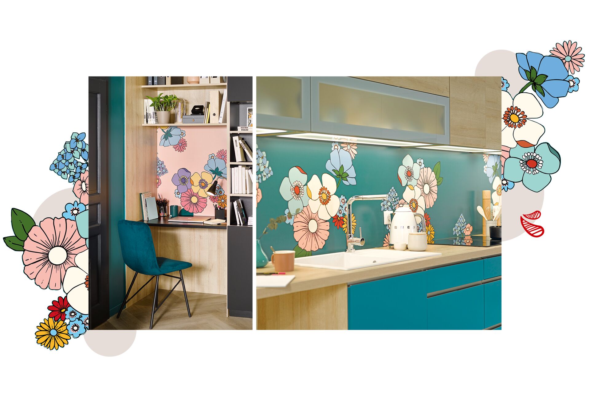 Crédence Happy Flower