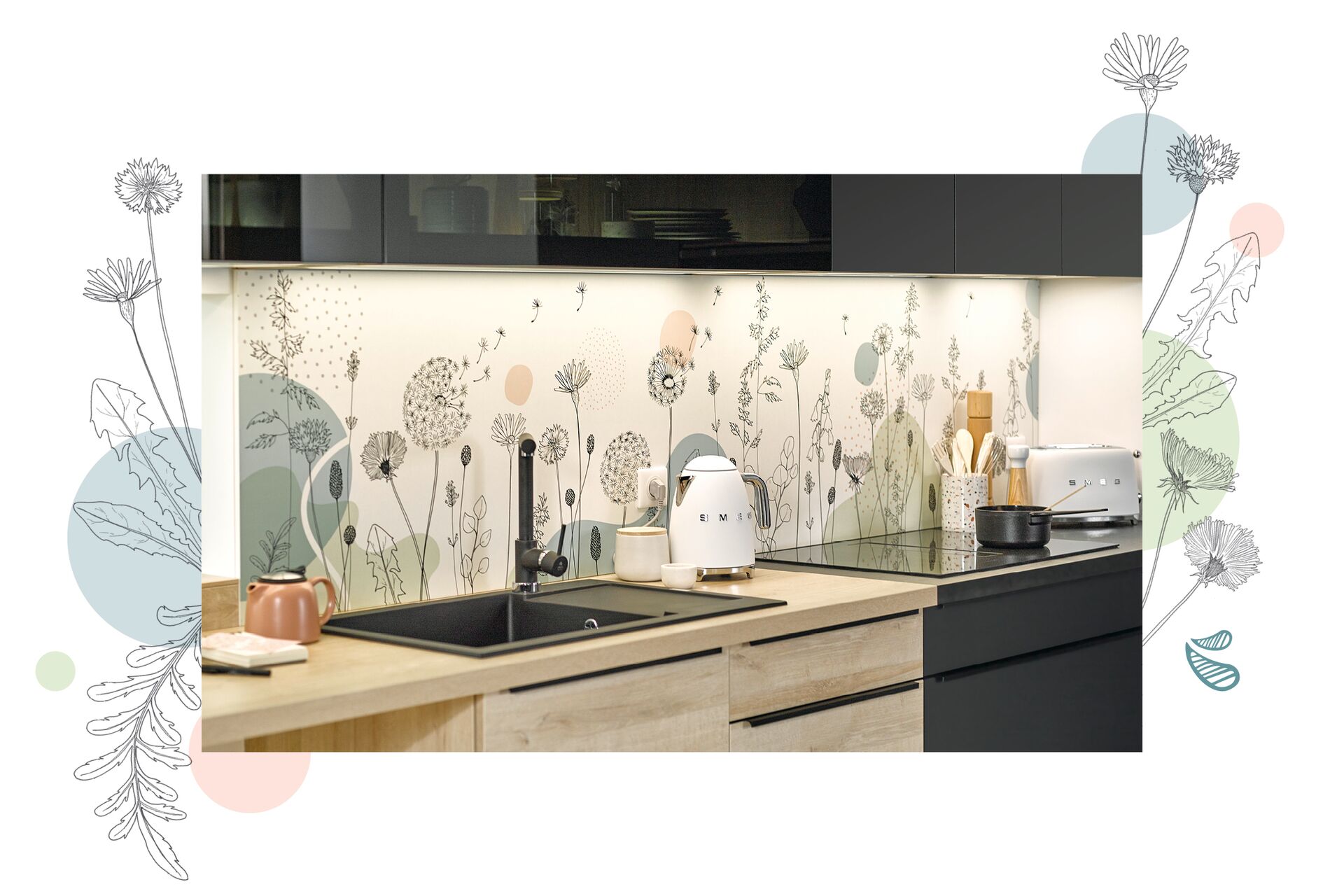 Crédence fusion Wild Flower Cuisinella