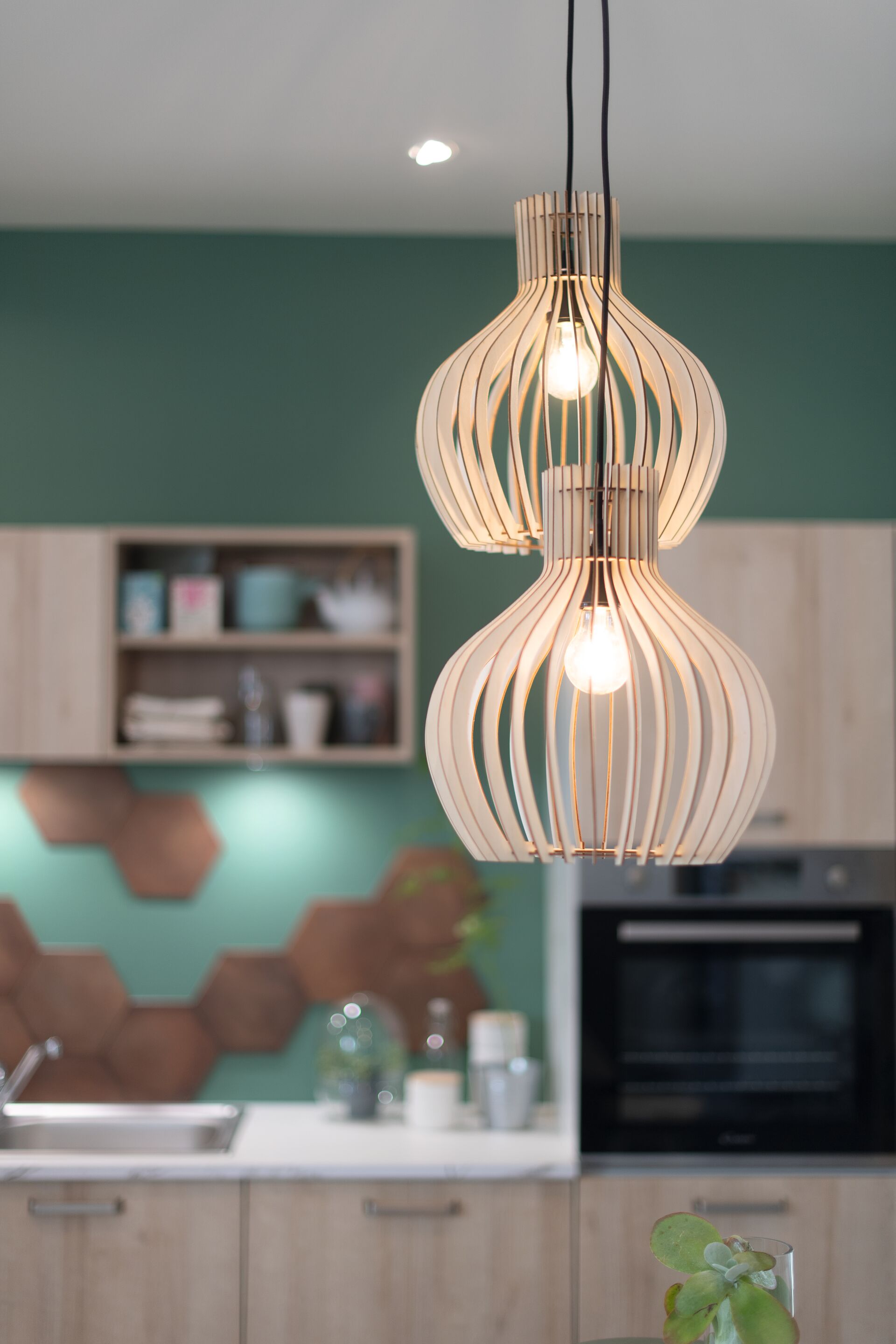 Luminaire dans une cuisine