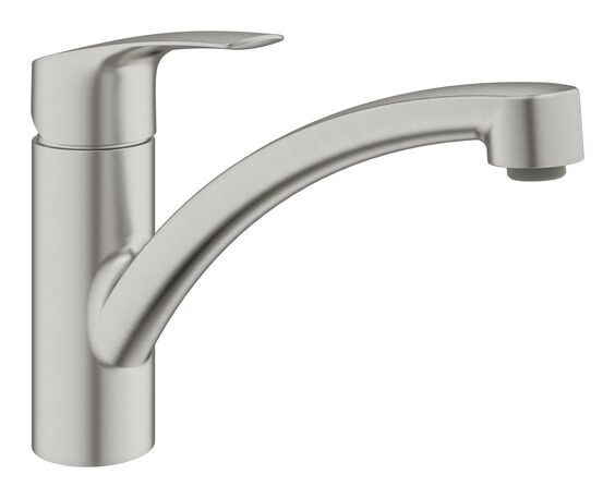 MITIGEUR À BEC ASPECT INOX MAT GROHE