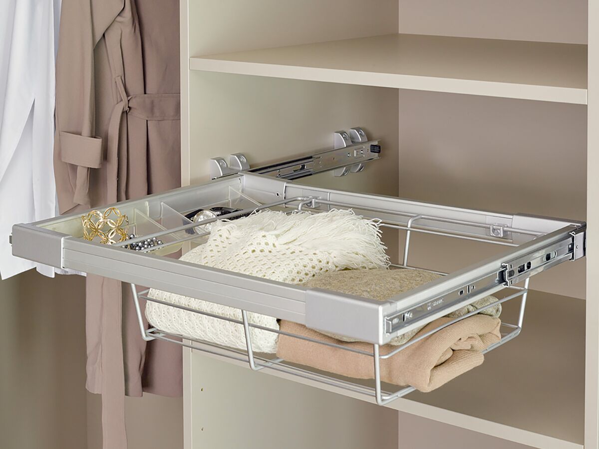 Panier fil coulissant dressing