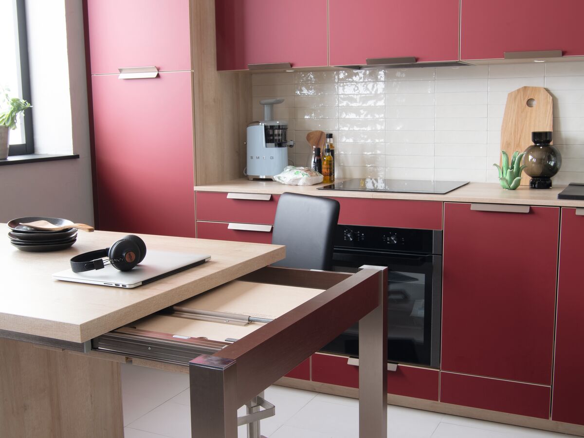 Plan de travail escamotable